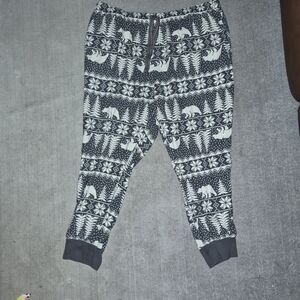 Old Navy Black and White Patterned Pants